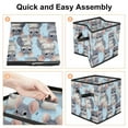 thumbnail image 4 of Animal Toy Storage Bins - Foldable with Handle, 10.8"x10.5"x10.6", Large Capacity - Storage Cubes, Cube Organizer, 4 of 6
