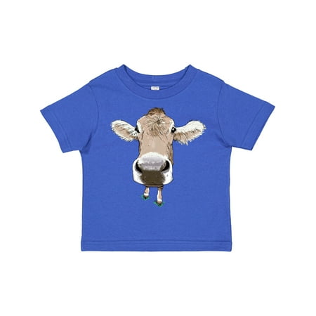 

Inktastic Funny Cow Close Up Gift Toddler Boy or Toddler Girl T-Shirt