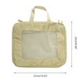 thumbnail image 2 of Unique Bargains 1 Pc Portable Packing Cube for Luggage 10.63"x4.72"x8.66" Khaki, 2 of 6