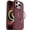 Brick Red, variant on OtterBox iPhone 16 Pro - Symmetry MagSafe Case - Ultra-Thin - Raised Edges Protect Camera & Screen - Leopard Shift