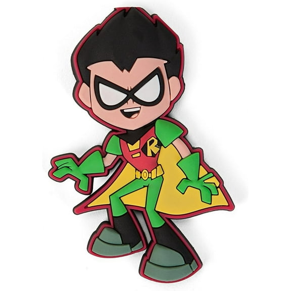 DC Teen Titans Go Robin Soft Touch Magnet - Robin Teen Titans Magnets, Cool Magnetic Foam Figures for DC Fans and Collectors, Perfect Kids Magnets for Fridge, Locker, Office, and Whiteboard