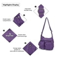 thumbnail image 4 of Angel Kiss Women's Crossbody Bag Multi Pocket Bag and Adjustable Shoulder Strap Soft Bag, 4 of 5