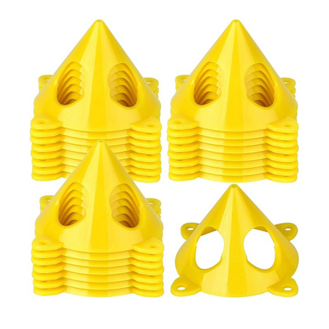 48Pcs Painter Pyramid Stand Mini Paint Tripod Windproof Roller Barrier Barrier Signs for Cleaning Paint Oil Paintings