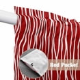 thumbnail image 4 of Red Striped Swag Valances for Windows, Kitchen Window Curtains Over Sink, Classic Minimalist Waves Lines Pattern Window Treatment Curtains for Living Room/Bedroom Curtains 2 Panel Sets 36"x45", 4 of 8