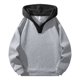 thumbnail image 3 of pstuiky camisas de hombre de manga larga, Sudadera con capucha y gorro de color liso de manga larga para hombre camisetas de hombre xxl, 3 of 7
