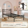 thumbnail image 6 of SimenmaxTwin Bed Frame Metal Platform Bed, No Box Spring Needed, 6 of 7
