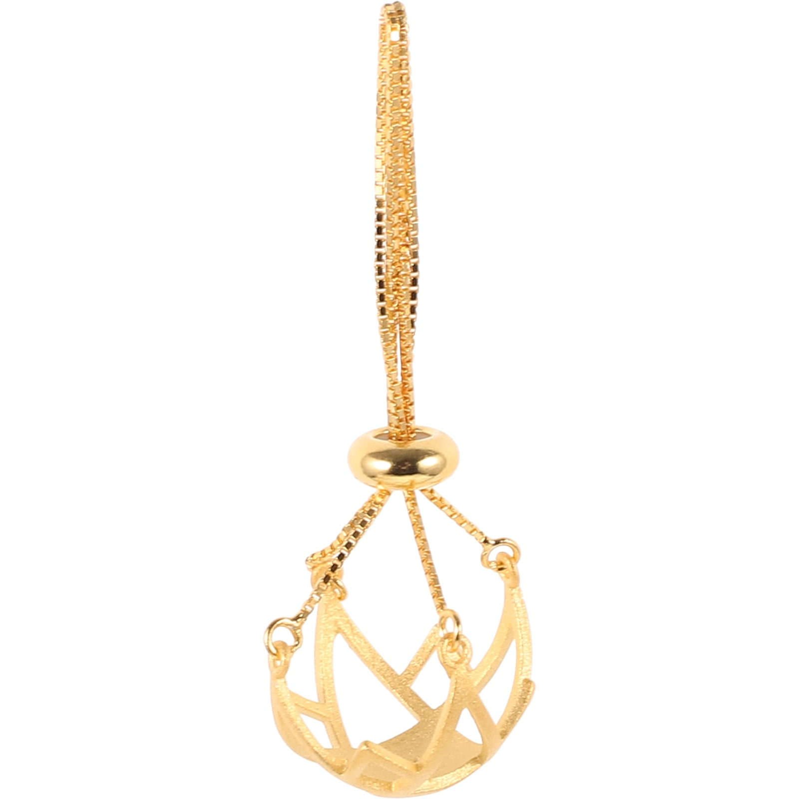 Pendentif Porte-Cristal Vide Pendentif Collier en Argent Faisant Pendentif Vide
