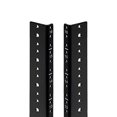 thumbnail image 1 of NavePoint 16U Vertical Rack Rail Pair DIY Kit with Hardware, Black, 1 of 3