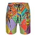thumbnail image 4 of Naloa Dancing African Womans Men's Beach Shorts, Surfing shorts, Swim trunks, Quick Dry Swim Trunks for Surfing Beach Fun - Large, 4 of 9
