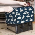 thumbnail image 7 of Goofa White Swam Print Toaster Cover 4 Slice, Four Slice Bread Machine Cover Quilted Toaster Covers Bread Maker Cover Kitchen Appliance Cover, 7 of 7