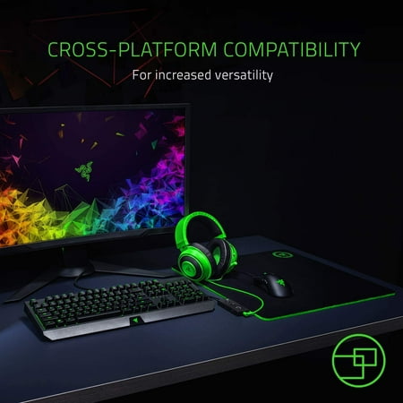 Razer - Kraken Tournament Edition Wired Stereo Gaming Headphones for PC, Xbox X|S, Xbox One, Switch, PS5, and PS4 - Green