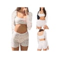 thumbnail image 5 of Coduop Women Two Pieces Shorts Set Crop Top Cami Tops High Waist Shorts Outfits, 5 of 6