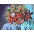 thumbnail image 2 of Rogozina, Svetlana 32x25 Gold Ornate Wood Framed with Double Matting Museum Art Print Titled - Summer Bouquet, 2 of 4