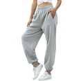 Women's Casual Jogger Thick Sweatpants Cotton High Waist Workout Pants