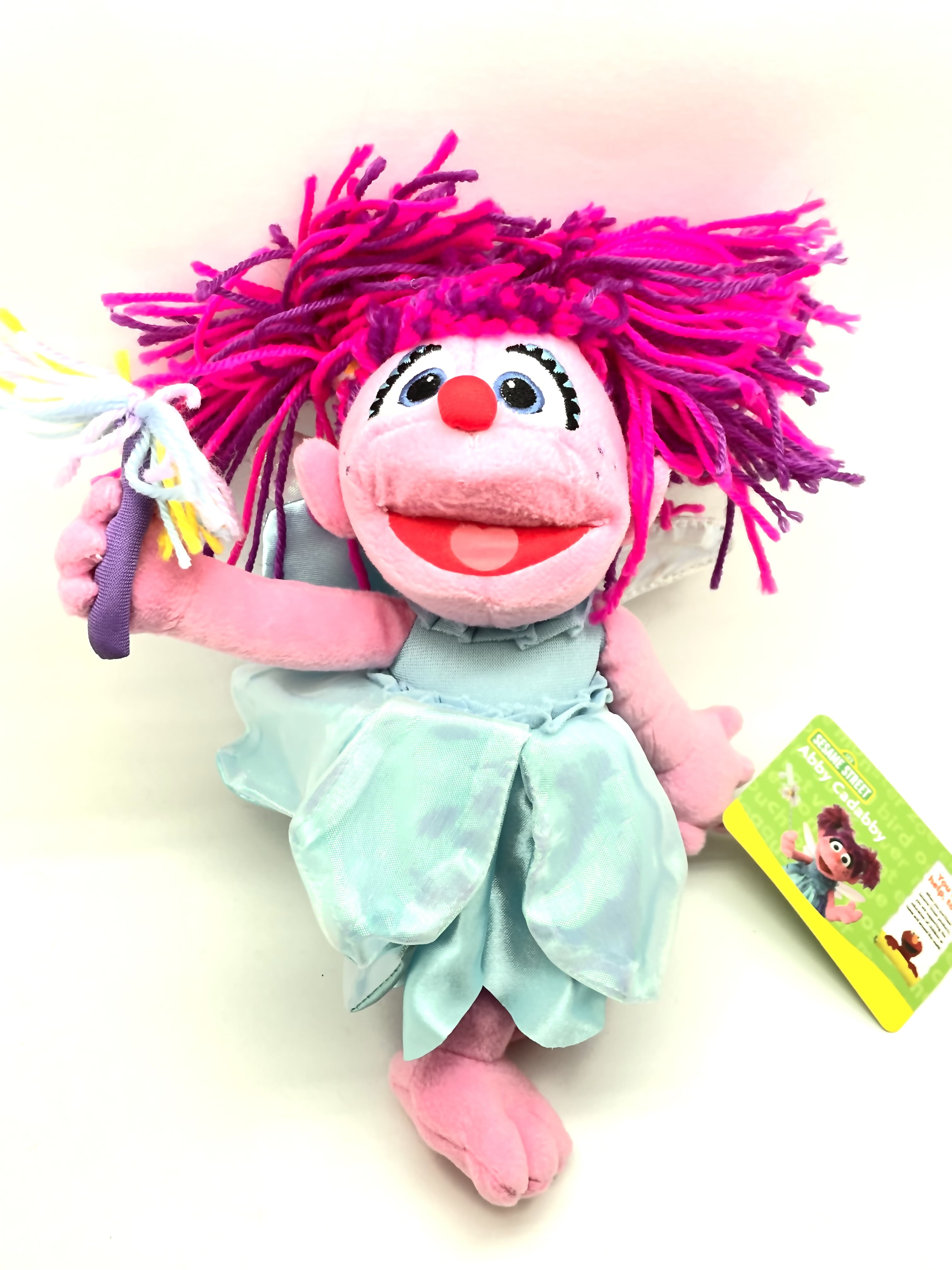Sesame Street Abby Cadabb Stuffed Plush toy doll new 12" girl gift 