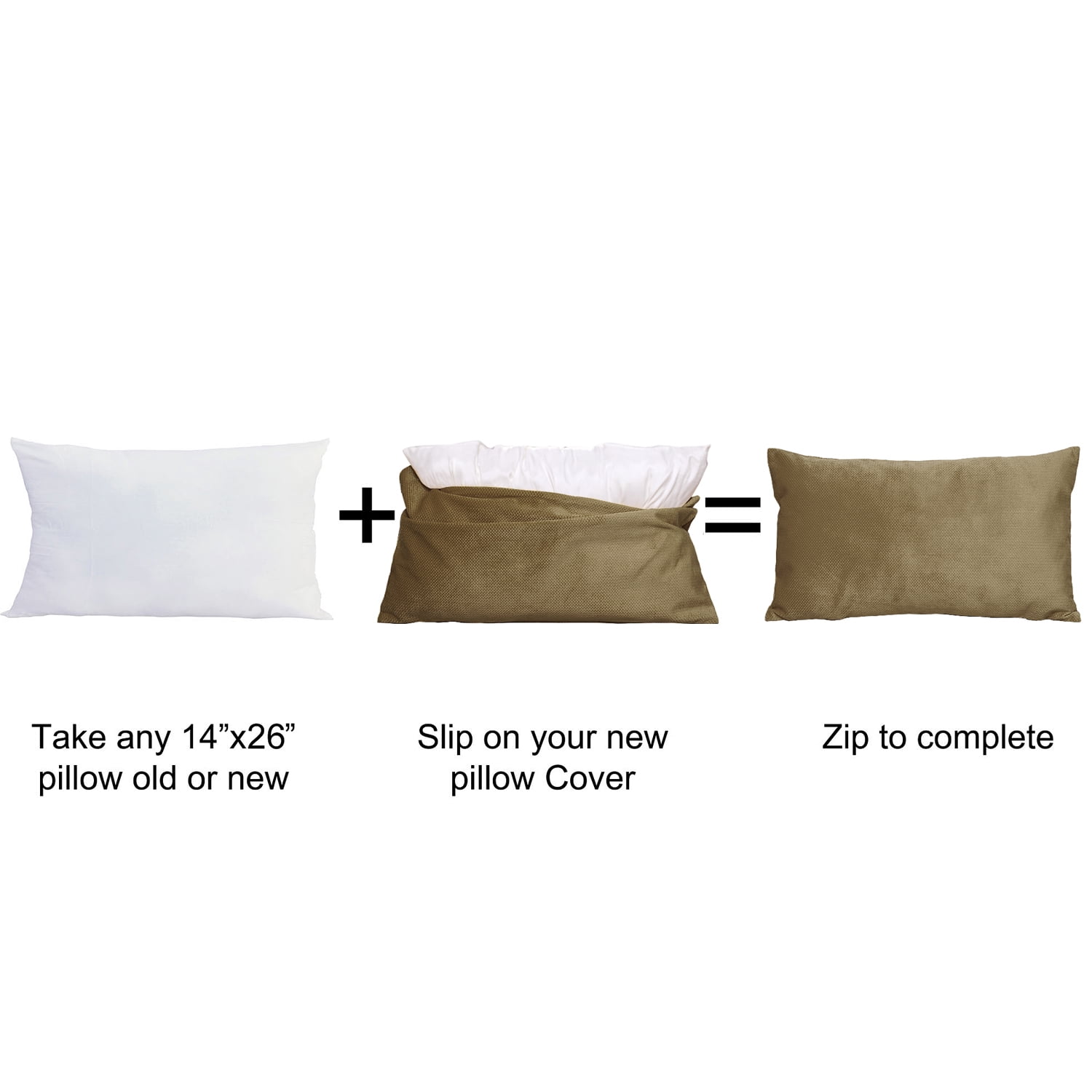 Home Soft Things Milliken Plush Throw Pillow Covers 2 Piece Set - Fungi - 14" x 26"