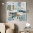 thumbnail image 4 of Dreamcatcher's Horizon I Canvas Print Coastal Abstract Art by Art Remedy, Black Frame, 40 x 40, 4 of 6