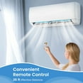 thumbnail image 3 of Giantex Mini-Split AC, Climatiseur à Onduleur 9000 BTU et Chauffage, Unité AC avec Trousse d'Installation, Refroidit jusqu'à 450 Pi2, 3 of 10