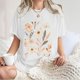 thumbnail image 5 of Faldas Cortas para Mujeres, Impresión de Flores Casual Oversized Camiseta de Manga Corta Top Hecho de 95% Poliéster 5% Spandex para Primavera Verano, Falda Corta de Verano, 5 of 7
