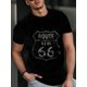 thumbnail image 2 of [Men's Printed ROUTE 66 T-shirt] ROUTE 66 Pattern Men's Printed T-shirt, Short Sleeve Round Neck T-shirt, Summer Outdoor Men's Clothing, Casual Sporty Tee, Comfy Tee, 2 of 4