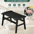 thumbnail image 7 of Bambloom Bamboo Shower Stool,Non Slip Shower Seat with Soft Surface, Black, 7 of 7