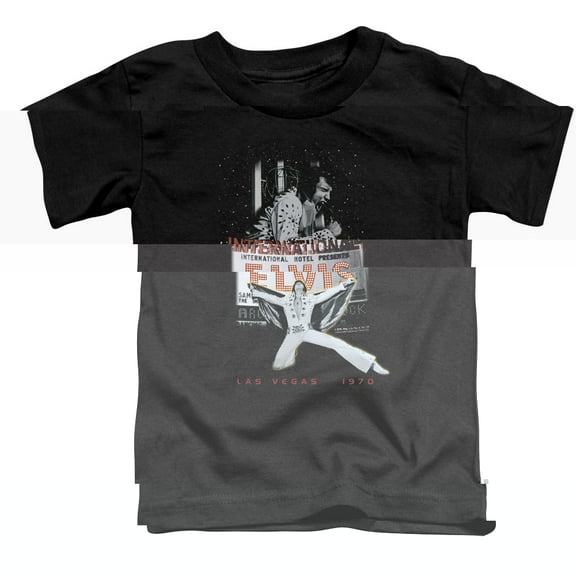 Elvis Presley Las Vegas Toddler T-Shirt Black