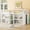 White, variant on Twin Size Low Loft Bed with Two-Tier Shelves, Wooden House Loft Bed with Storage for Books & Toys, Space Saving for All Ages, Multi-Functional, White