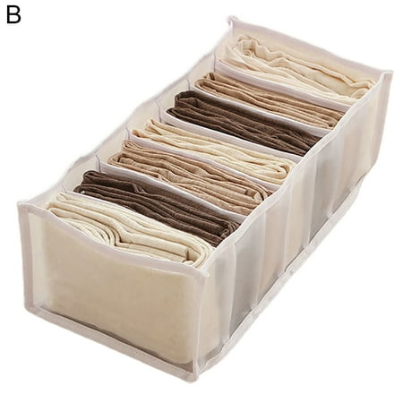 

LYU Underpants Organizer Large Capacity Smooth Stitching with Compartments Cabinet Drawer Storage Box for Underpants