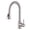 Brushed Nickel, variant on SUMERAIN Stainless Steel Lead-Free Kitchen Faucet with Pull Down Sprayer,Single Handle Single Hole Matte Black