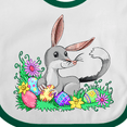 thumbnail image 4 of Inktastic Easter Bilby with Eggs and Flowers Boys or Girls Baby Bib, 4 of 4