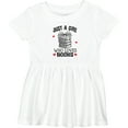 thumbnail image 3 of Inktastic Just a Girl Who Loves Books Girls Baby Dress, 3 of 5