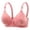 06-Watermelon Red, variant on Yutgune Push Up Bra for Women Padded Wireless Comfort Full Coverage Bralette Floral Print
