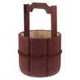 thumbnail image 3 of Maceta rústica de madera con forma de barril para niños, accesorio de baile, maceta para jardín al aire libre, decoración de patio y jardín para plantar flores, hogar y jardín, 3 of 8