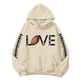 thumbnail image 4 of Wyzesi Sweatshirts pour Femmes Col Rond Poche Poitrine Sweatshirt Décontracté pour Femmes Hoodies Imprimé Graphique Tendance Pull à Capuche Décontracté Tops Automne Ample Manches Longues Blouse avec Poche, 4 of 4