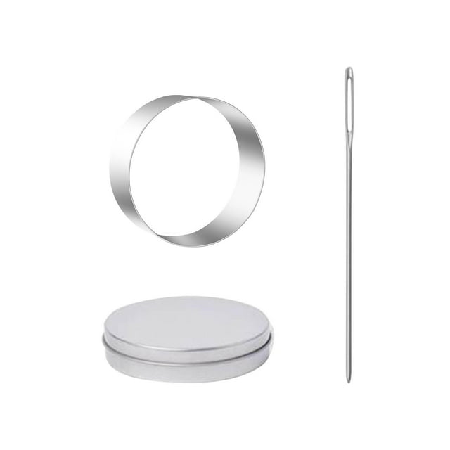 TIMIFIS Korean Sugar Candy Making Tools, Stainless Steel Cookies Cutters, Round Shaped Baking Mold for Cake, Candy, Biscuits, Baking Tool for Kitchen