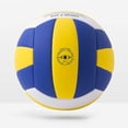 thumbnail image 3 of Runleaps Voleibol Impermeable Interior Exterior Voleibol para Juego de Playa Entrenamiento de Gimnasio Tamaño Oficial 5 (Azul-Amarillo-Blanco), 3 of 8