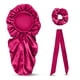 thumbnail image 5 of Gorro de satén Wosthever 3 piezas Rosa roja, 5 of 6