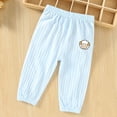 thumbnail image 2 of SROBPTY Toddler Girls Pants Solid Elastic Waist Straight Leg Breathable Casual Trousers for 1-3Y, 2 of 5