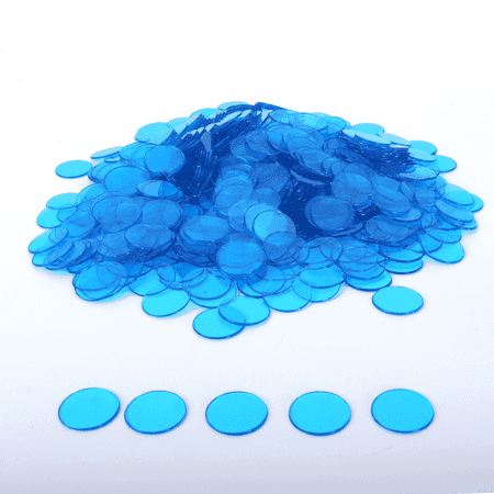 GSE Blue Bingo Chips  500 Pieces 3/4-Inch High-Contrast Transparent Counting Chips for Bingo Games  Parties price history on PriceWatchPro
