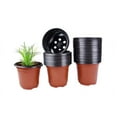 thumbnail image 1 of Elementos esenciales para una jardinería sostenible: macetas de plástico reutilizables, fáciles de trasplantar, resistentes y con orificios de drenaje, aptas para tomates y pepinos, 1 of 8