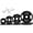 85 lb Set, variant on BalanceFrom Weight Plates, Cast Iron, 8.00 in * 2.00 in * 8.00 in, 35 lb, 2 Count