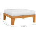 thumbnail image 4 of vidaXL 7 Piece Garden Lounge Set with Cushions Solid Acacia Wood, 4 of 5