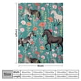 thumbnail image 4 of Nawypu Horse Throw Blankets for Bed, Funny Cut Warm Lightweight Flannel Blanket, Anti-Pilling Soft Cozy Bed Blankets, Birthday Gifts for Baby Kids Cat, 4 of 6
