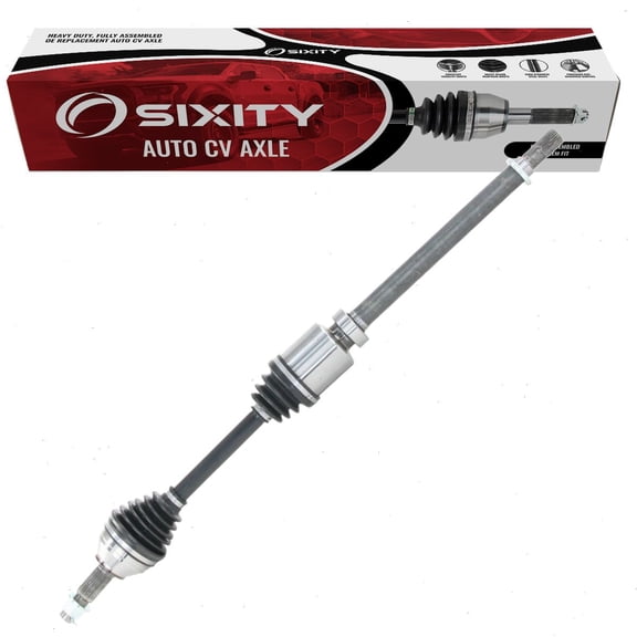 Sixity Front Right CV Axle compatible with Nissan Rogue Select 2014-2015 - Passenger Side Complete Axle Shaft Assembly