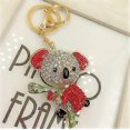 thumbnail image 2 of Cute Lovely Koala Bear Keychain Animal Diamond Crystal Rhinestone Gold Crystal, 2 of 5