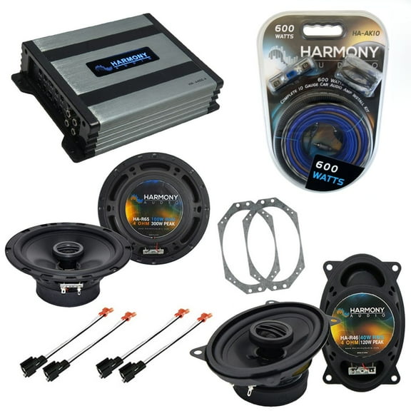Harmony Jeep Wrangler 97-06 HA-65 6.5" 300W, HA-R46 4x6" 120W Speaker & 800W Amp