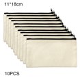 thumbnail image 3 of Organiza tu escritorio con estas bolsas de lona suaves y ligeras, cajas de papelería, bolsas dibujadas a mano, 10 unidades, 3 of 4