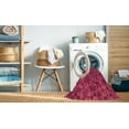 thumbnail image 2 of Ahgly Company Tapis d'Intérieur Lavables en Machine, Rectangle Rouge Framboise Transitionnel, 5' x 7', 2 of 7
