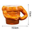 thumbnail image 3 of freestylehome Ceramic Coffee Mug Muscle Bust Muscle Bust for Father's Day Kitchen Only Mug, 3 of 9