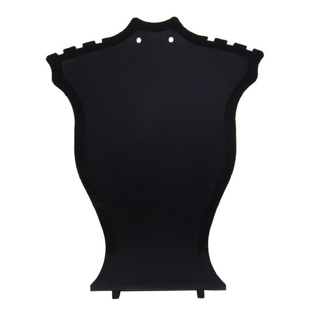 Chaîne de Présentation pour Bijoux Collier Boucle d'Oreille Bijoux Buste Magasin Style Moderne Noir